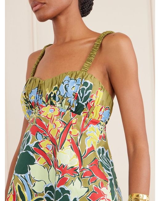 ALÉMAIS White Solstice Printed Organic Cotton Mini Dress