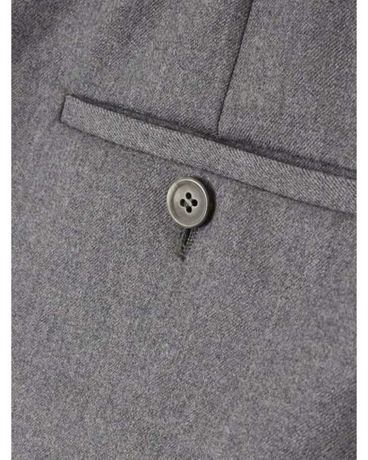 Wardrobe NYC Gray Minirock Aus Twill Aus Einer Wollmischung