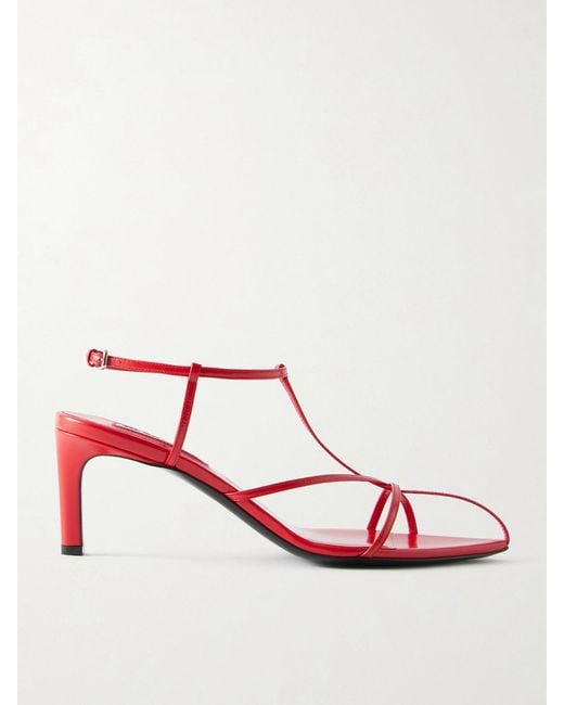 Jil Sander Pink Leather Sandals