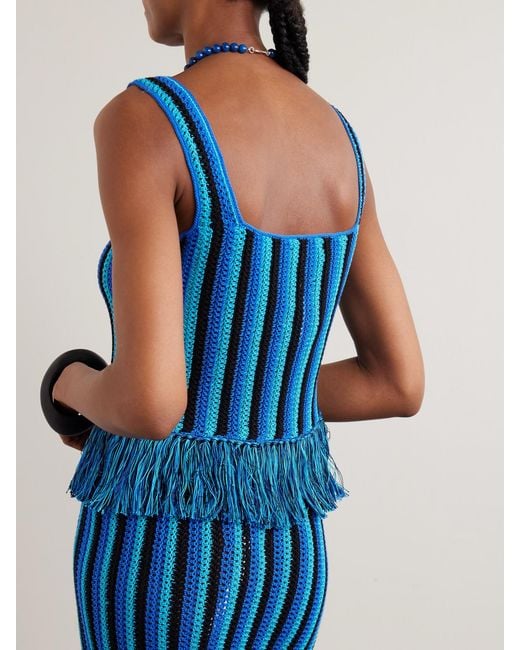 Escvdo Blue Misti Tanktop Aus Baumwolle