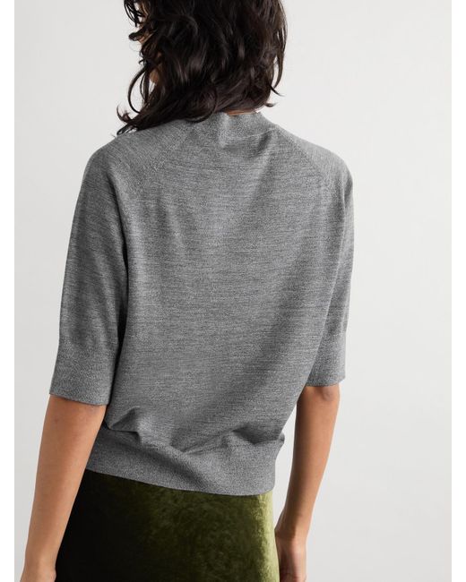 Dries Van Noten Gray Wool Sweater