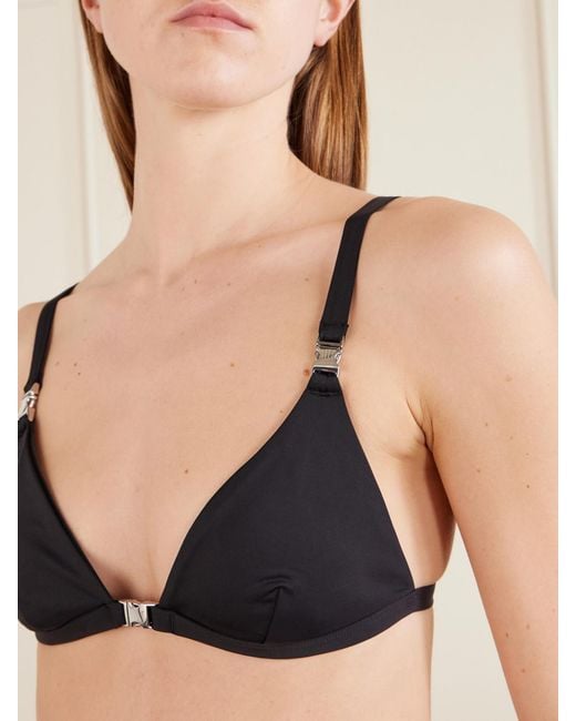 Staud Black Myra Bikini Top