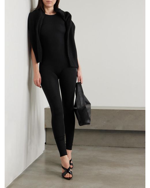 The Park Black Shari Jumpsuit Aus Stretch-Tencel-Lyocell