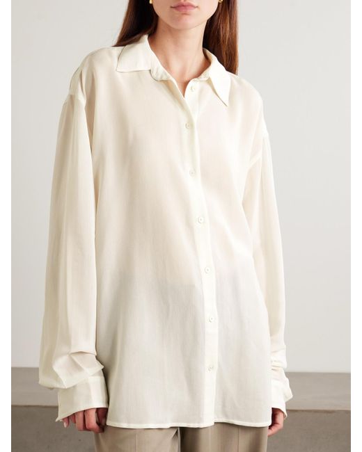 Totême  Natural Hemd Aus Voile