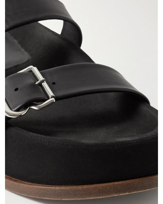 Gabriela Hearst White Wren Leather Platform Slides
