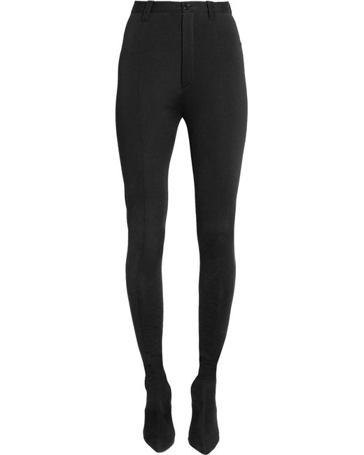 Balenciaga Synthetic Cosmetic Pantashoe Spandex Skinny Pants in Black | Lyst