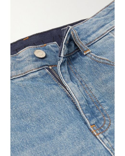 Stella McCartney Blue Printed High-Rise Flared Jeans