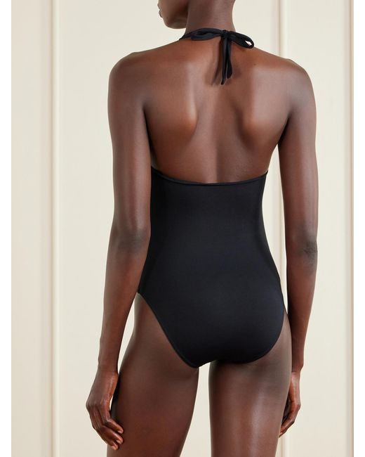Eres Blue Harmony Embellished Cutout Swimsuit
