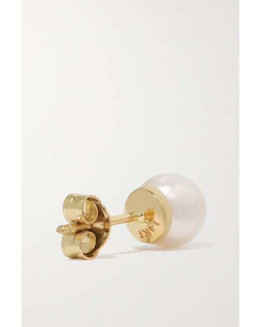 Mateo White 14-Karat Pearl Earrings