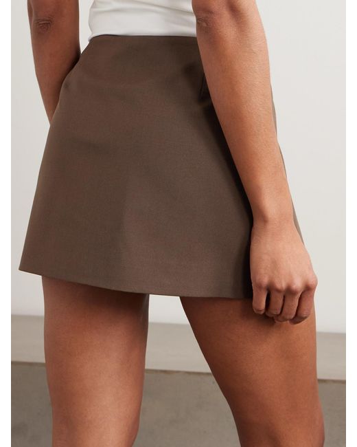 Sir Brown Dylan Woven Mini Skirt