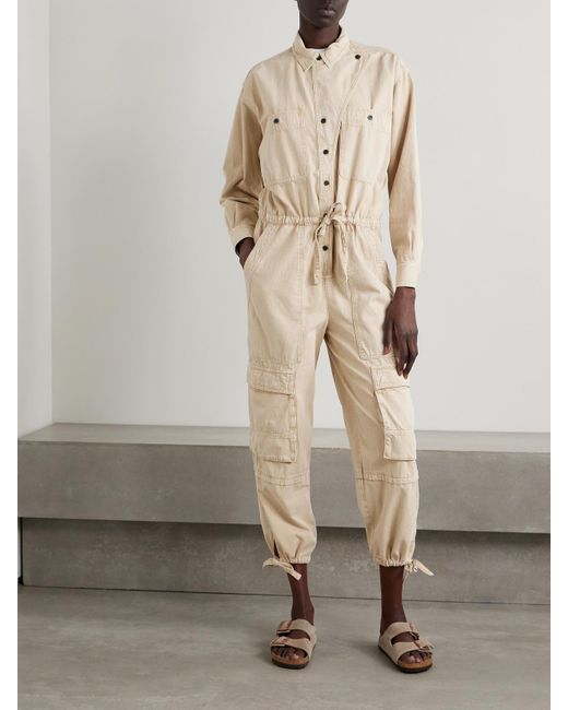 Isabel Marant Natural Idany Denim Jumpsuit