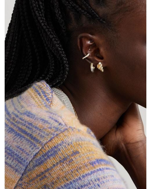 Yvonne Léon Natural 9-Karat Diamond Earrings