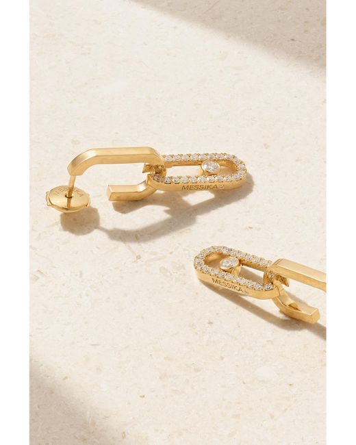 Messika Natural Move Link 18-Karat Diamond Earrings