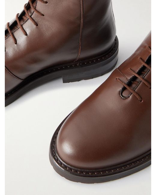 LEGRES Brown 08 Leather Ankle Boots
