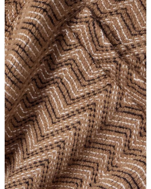 Missoni Natural Caperdoni Wool And Cotton-Blend Straight-Leg Trousers