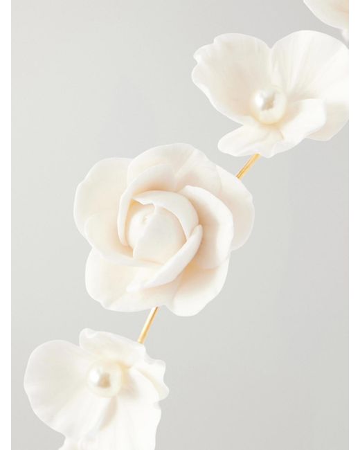 Jennifer Behr White Karissa Headband