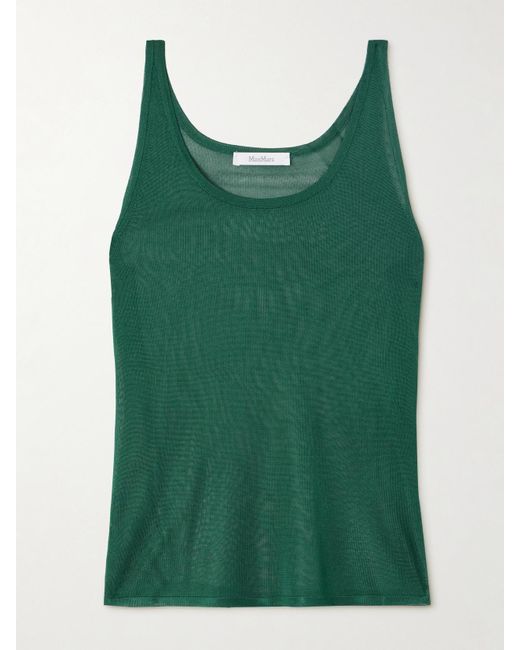 Max Mara Green Nardo Tanktop Aus Strick