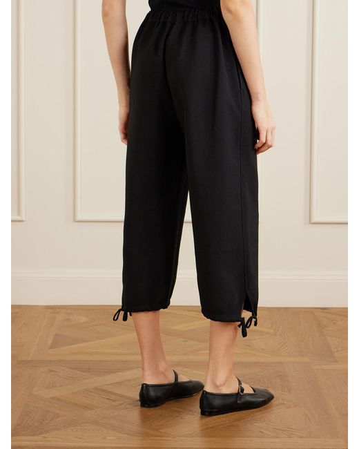 Comme des Garçons Blue Gabardine Wide-Leg Pants
