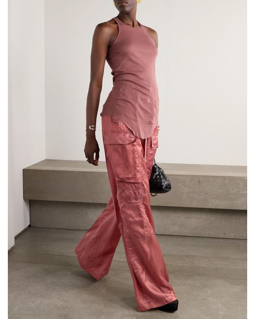 Rick Owens Pink Cotton-Jersey Tank
