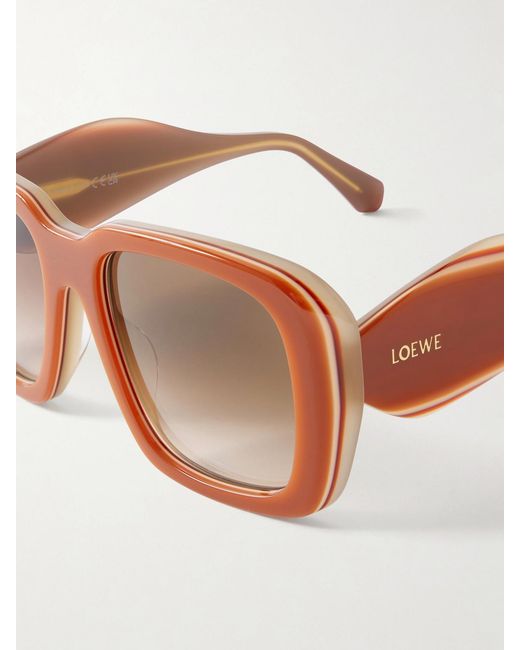 Loewe Brown Paula's Ibiza Square-Frame Acetate Sunglasses