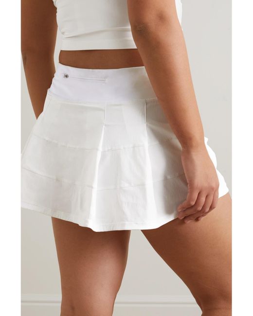 lululemon athletica White Pace Rival Mid-Rise Mini Skirt