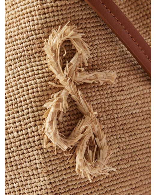 Sac Seau En Raphia À Finitions En Cuir The Hatbag Ruslan Baginskiy en coloris Natural