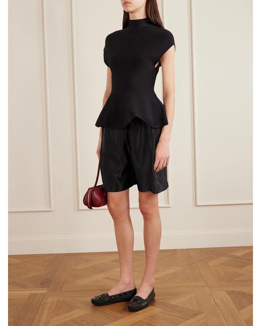 Khaite Red Donna Leather Shoulder Bag