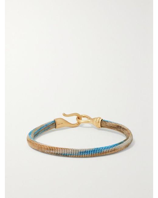 Ole Lynggaard Copenhagen Natural Life 18-Karat And Rope Bracelet