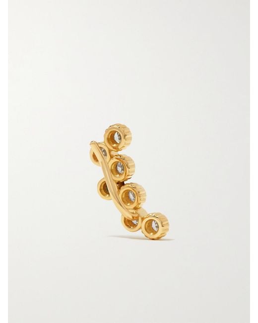 Viltier Metallic Clique 18-Karat Diamond Single Earring