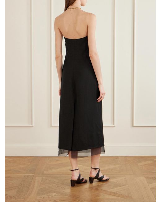 Kallmeyer Black Lizzy Woven Midi Dress