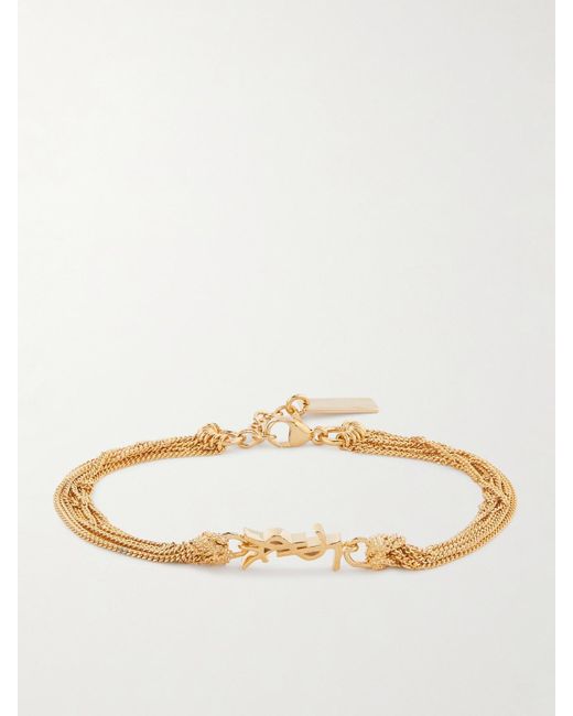 Saint Laurent Natural Tone Bracelet