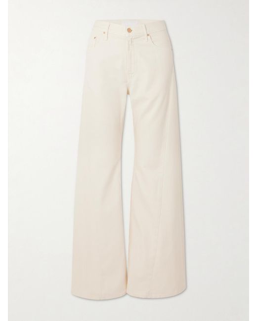 Mother Natural Snacks! The Lemon Twist Sneak High-Rise Wide-Leg Jeans