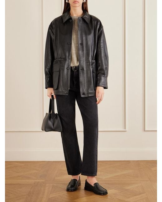 Arma Black Maeve Leather Jacket