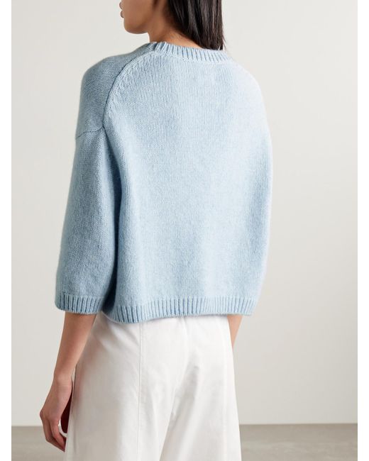 Khaite Blue Sabina Pullover Aus Kaschmir