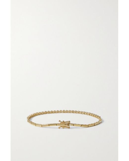 STONE AND STRAND Natural Baseline 14-Karat Diamond Tennis Bracelet