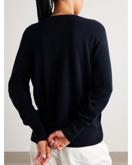 The Row Blue Leilani Pullover Aus Kaschmir