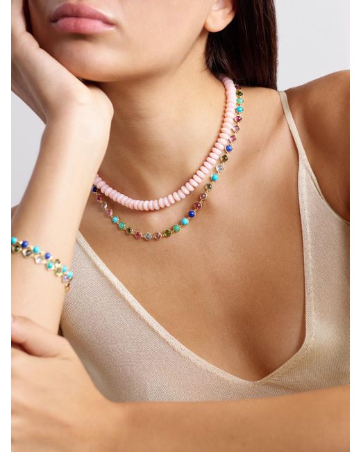 Irene Neuwirth Natural Classic Kette Aus 18 Karat Mit Mehreren Steinen