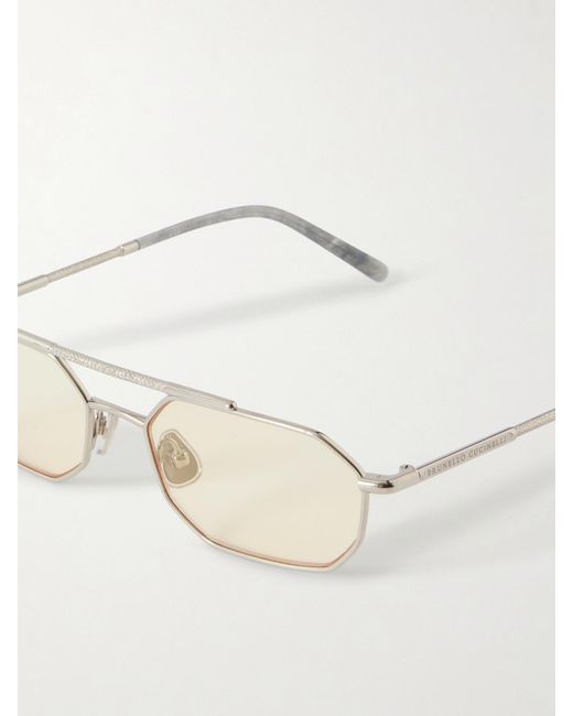 Brunello Cucinelli Natural Square-Frame-Tone Optical Glasses