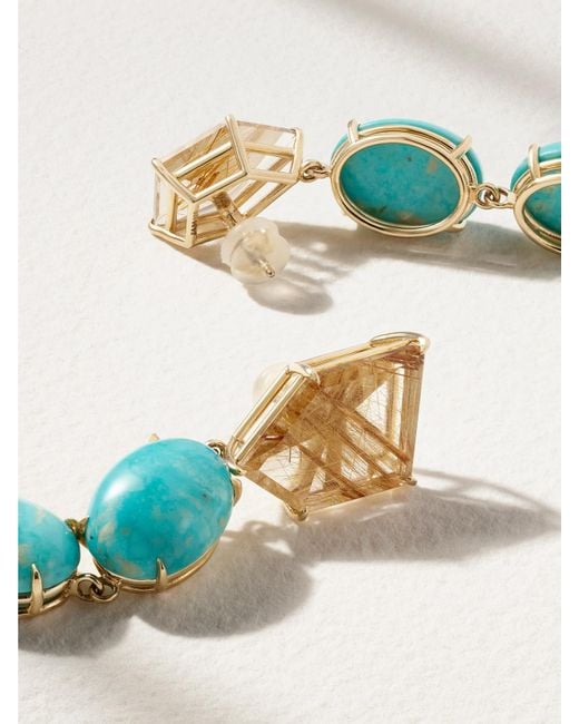 JIA JIA Blue Mona Lisa, And Quartz Earrings