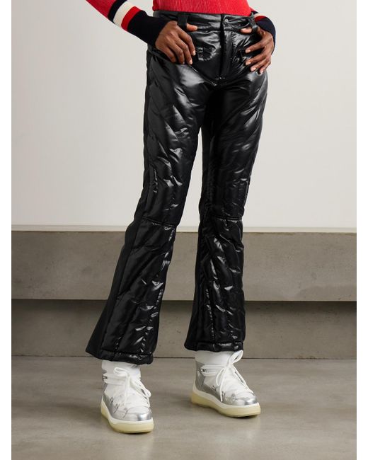Perfect Moment Black Johnnie Walker Carving Air Bootcut-Skihose Mit Steppmuster