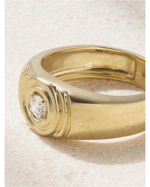 STONE AND STRAND Natural Silvia Ring Aus 14 Karat Mit Diamant