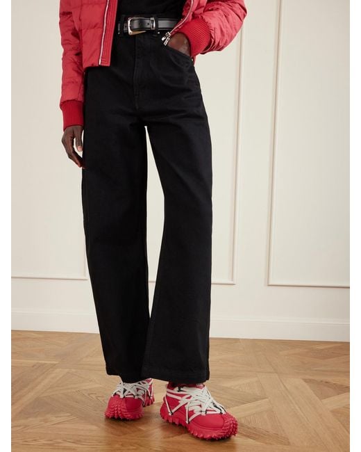 Rick Owens Pink Moncler Trailgrip Megalace Leather And Rubber Sneakers