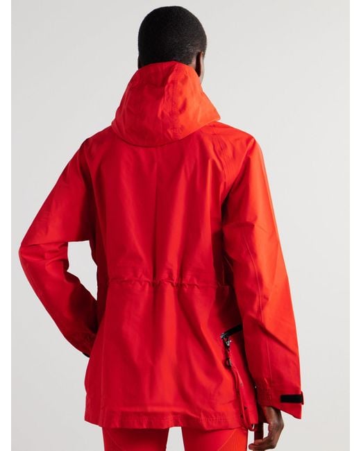 Adidas By Stella McCartney Red Truenature Hooded Shell Jacket