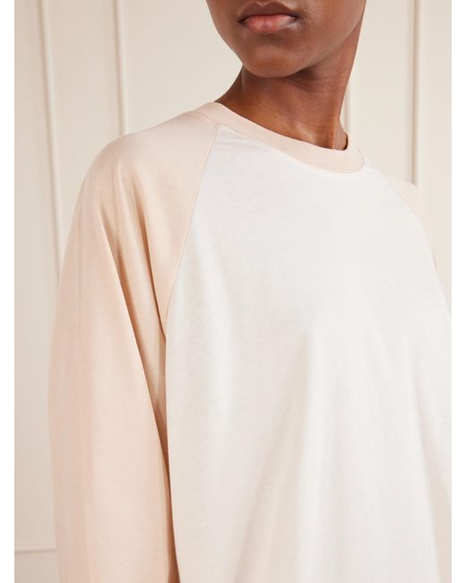 Wardrobe NYC Natural Raglan Cotton-Jersey T-Shirt