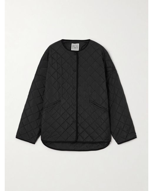 Totême  Black Jacke Aus Gestepptem Recyceltem Shell