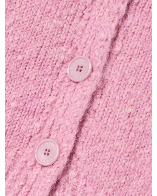 Isabel Marant Pink Kathlen Knitted Bouclé Cardigan