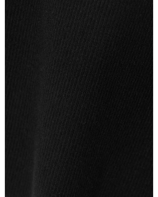 ÉTERNE Black Tanktop Aus Geripptem Stretch-Jersey