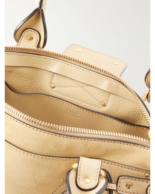 Chloé Natural Paddington Suede Shoulder Bag