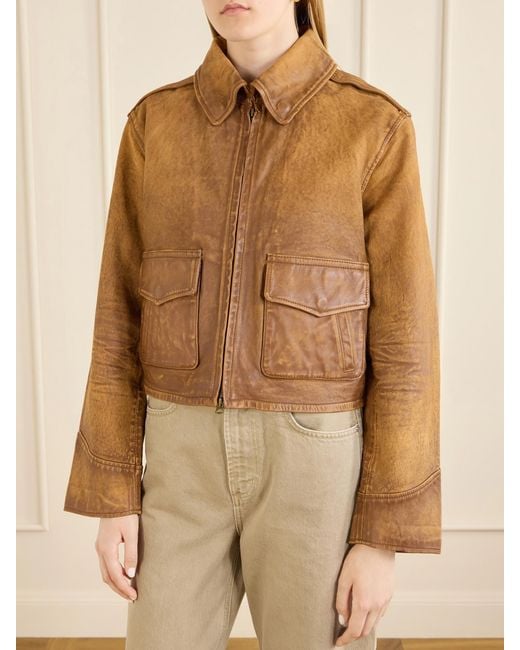 Polo Ralph Lauren Brown Leather Jacket