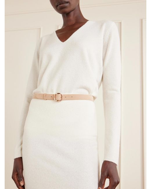 Gabriela Hearst Natural Elster Suede Belt